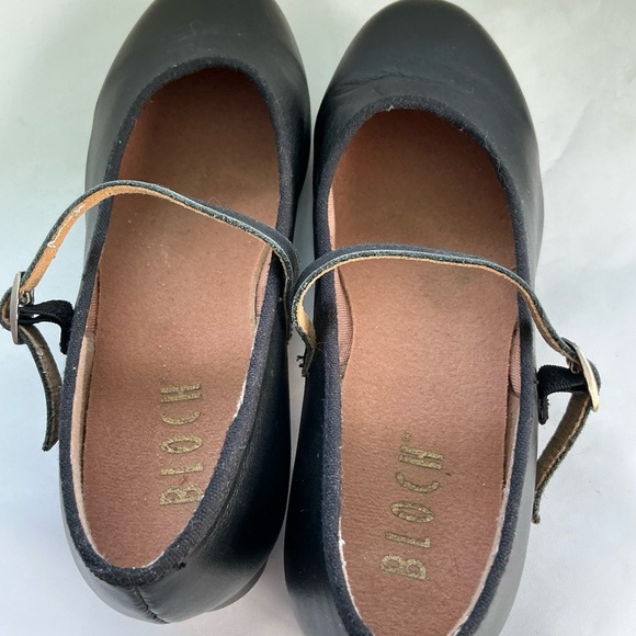 BLOCH Techno Tap Ladies Black Leather Mary Jane-Style Dance Shoe Fits Like Sz5 - Picture 4 of 11